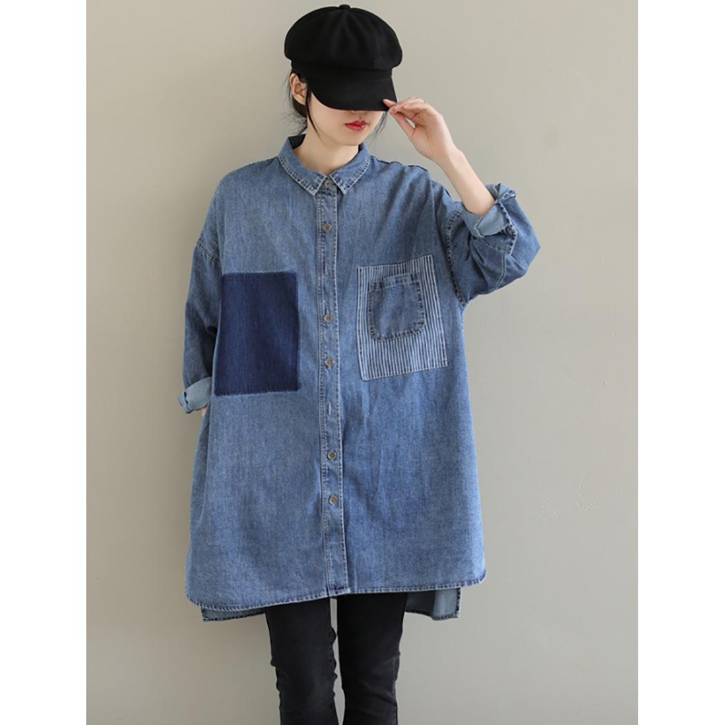 Women Oversized Solid Casual Shirt