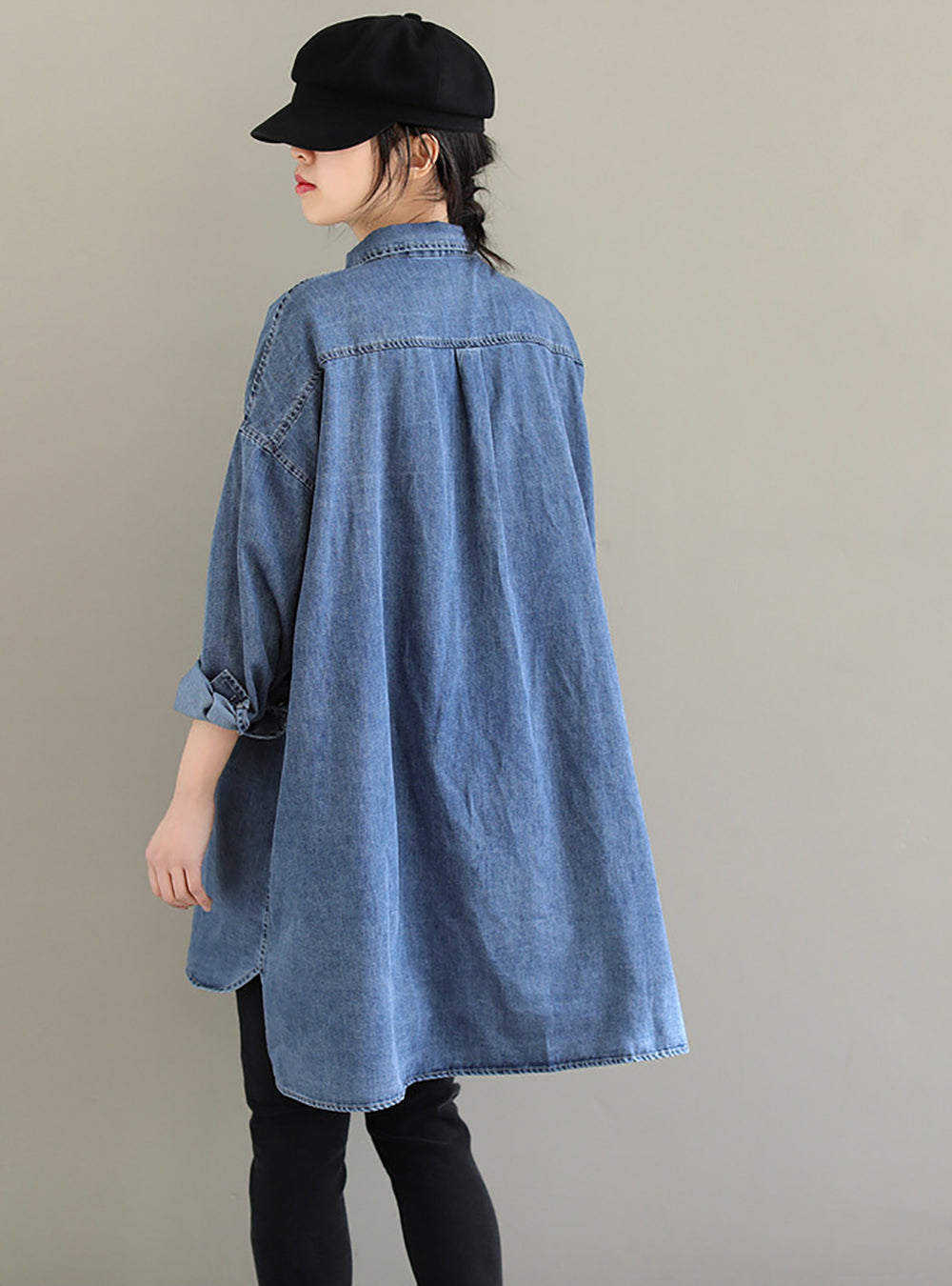 Women Oversized Solid Casual Shirt