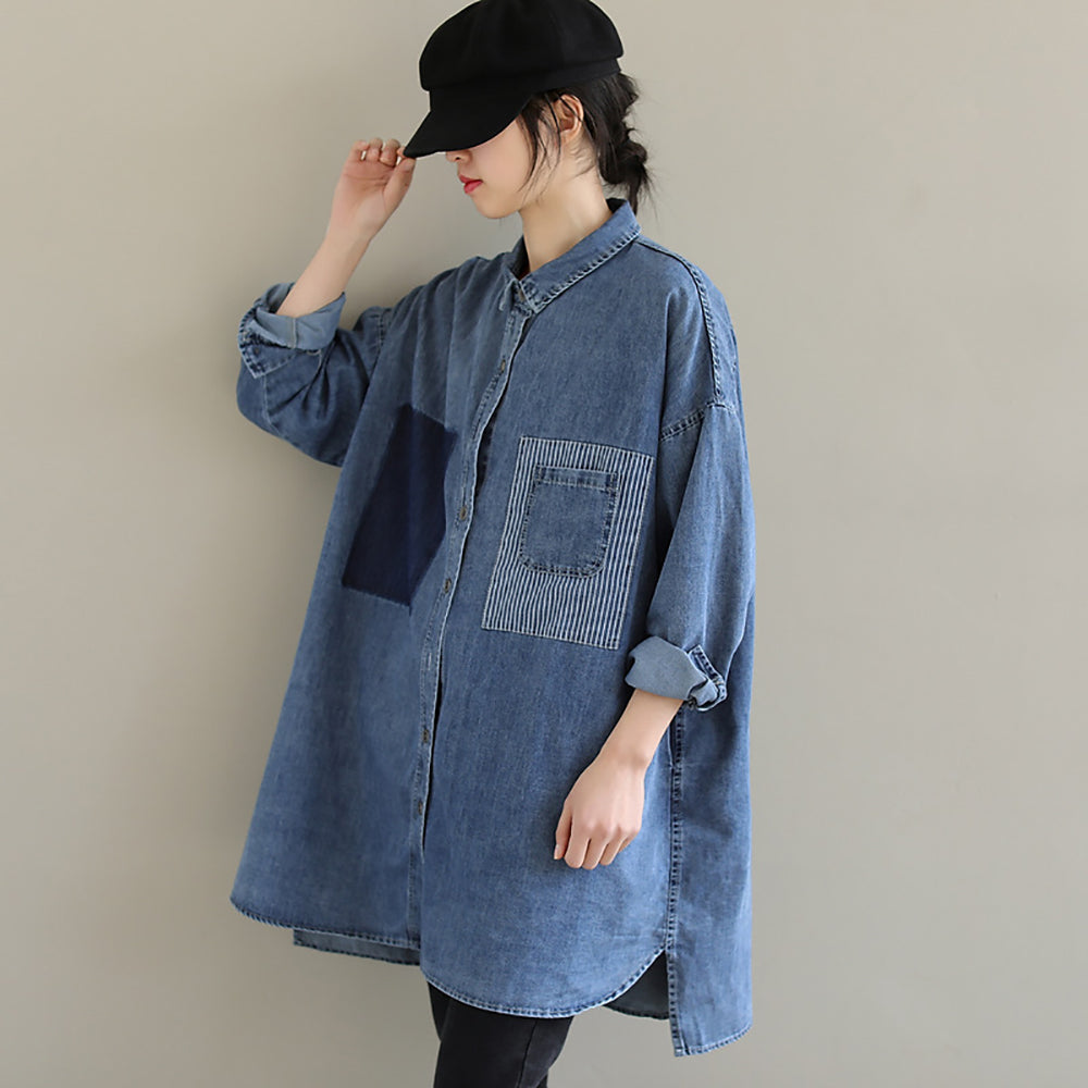 Women Oversized Solid Casual Shirt