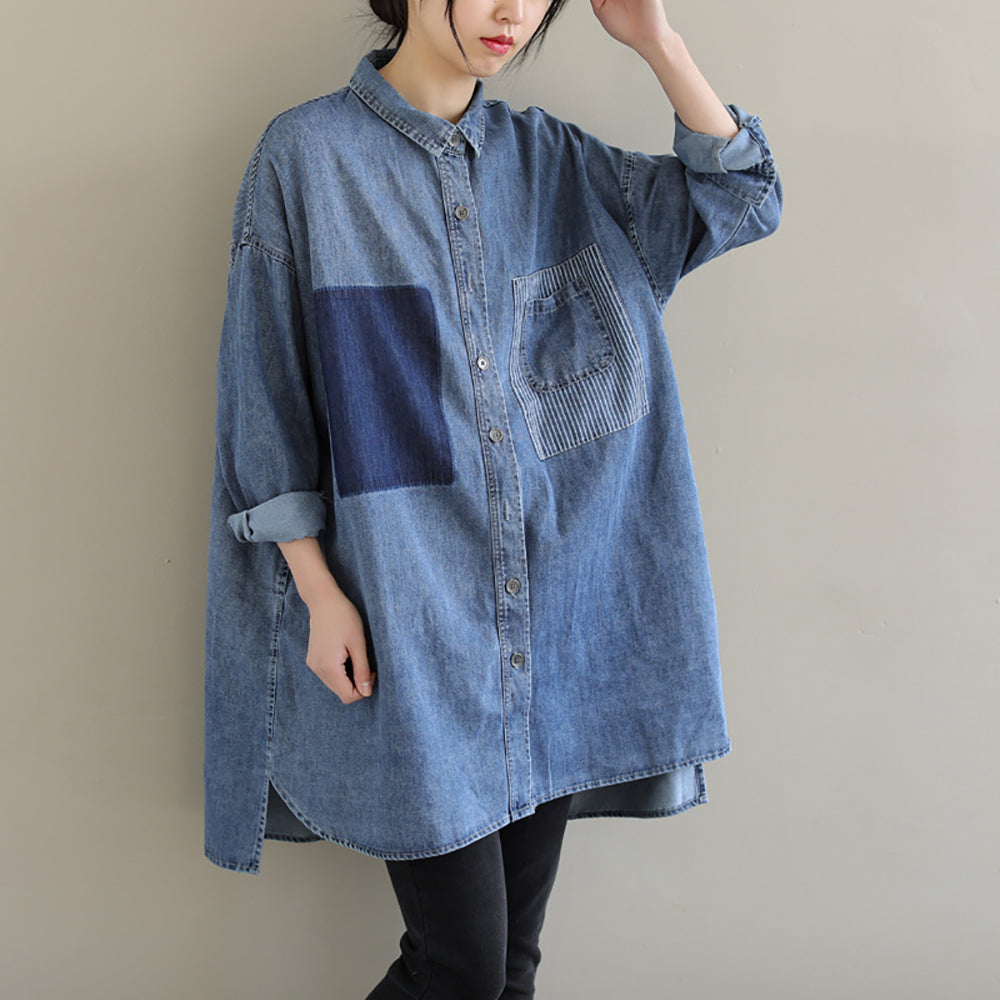 Women Oversized Solid Casual Shirt