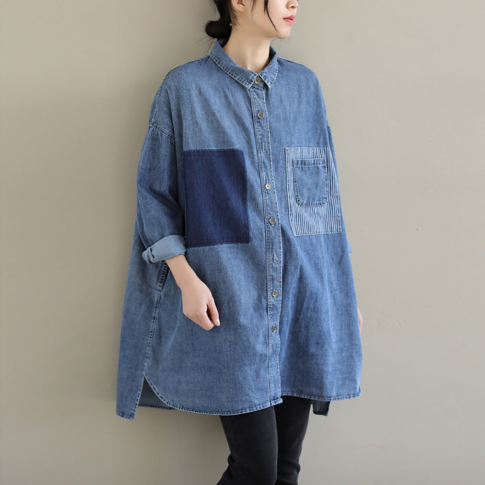 Women Oversized Solid Casual Shirt