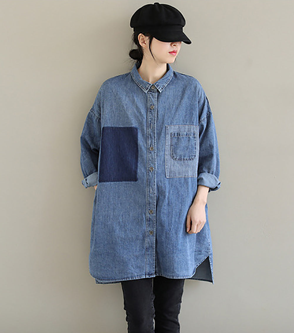 Women Oversized Solid Casual Shirt