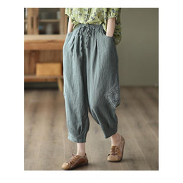Women Loose Fit Easy Wash Trousers