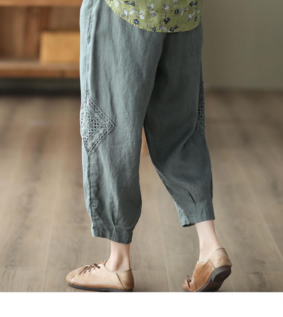 Women Loose Fit Easy Wash Trousers