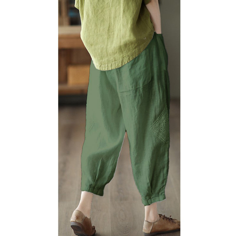 Women Loose Fit Easy Wash Joggers Trousers