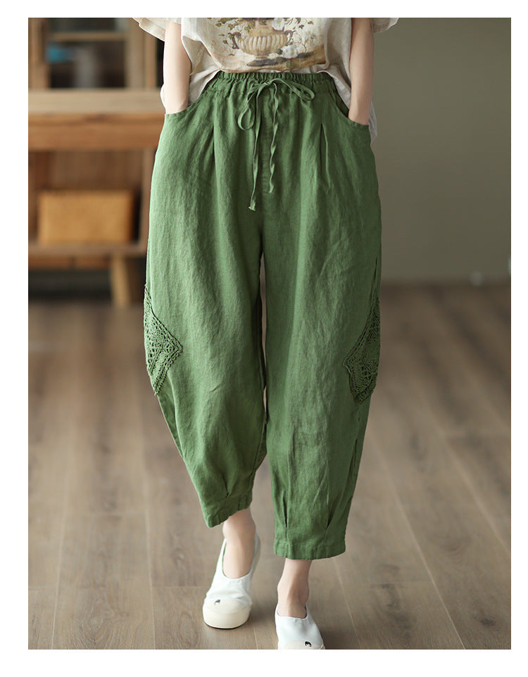 Women Loose Fit Easy Wash Joggers Trousers