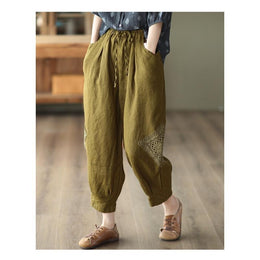 Women Loose Fit Easy Wash Trousers