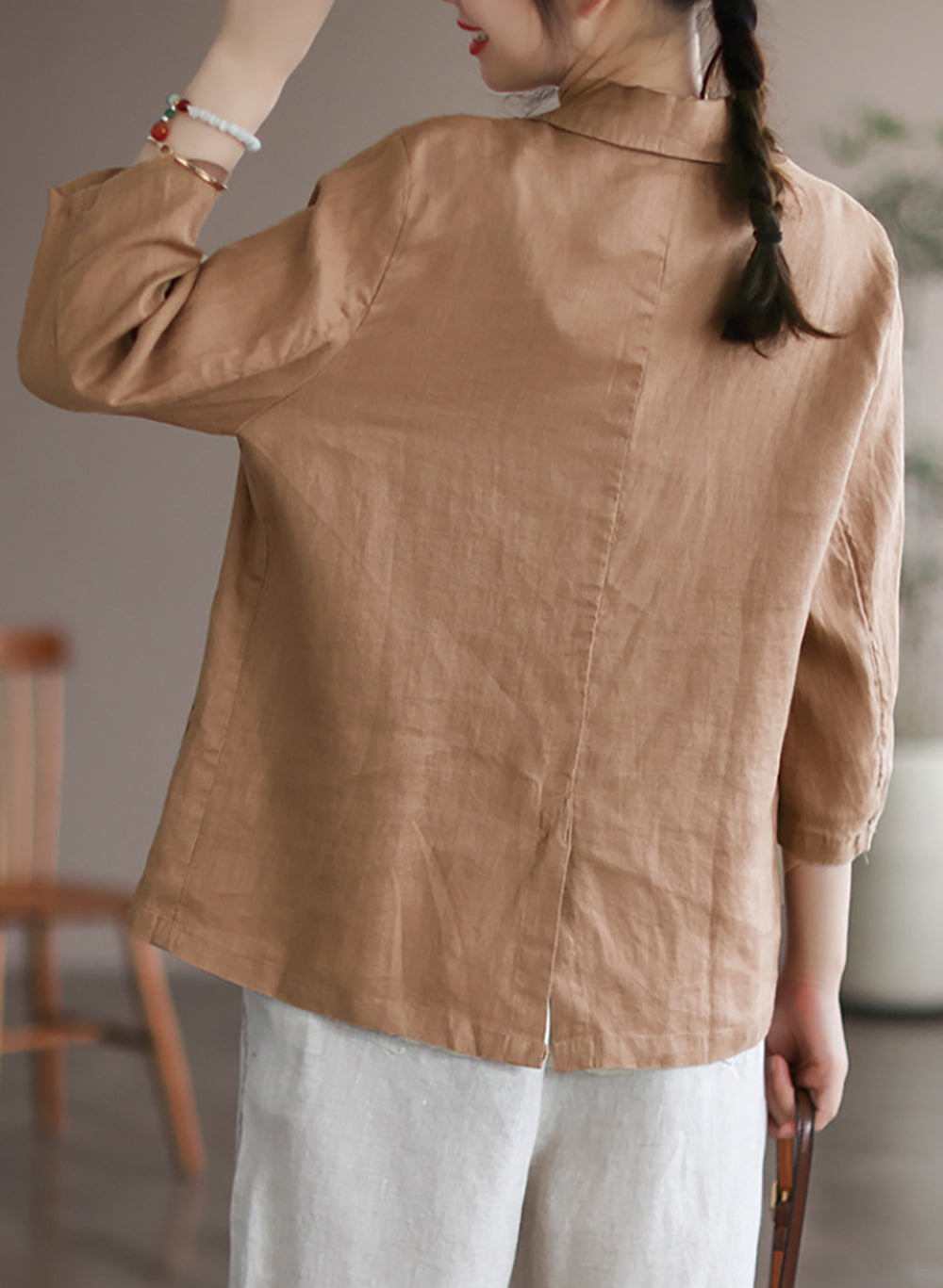 Women Spread Collar Outdoor Tailored Jacket