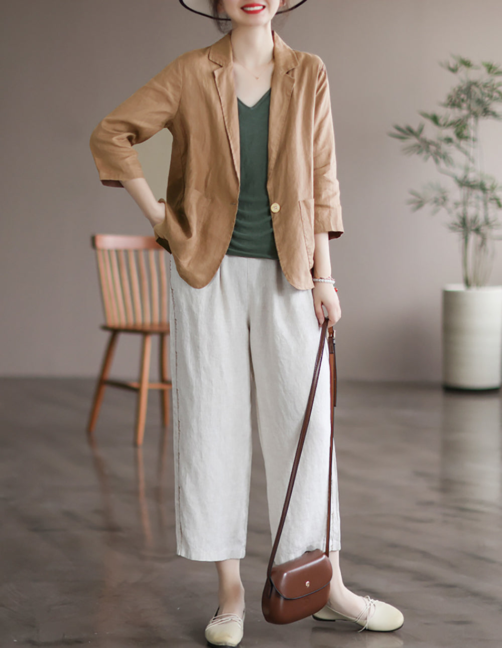 Women Spread Collar Outdoor Tailored Jacket