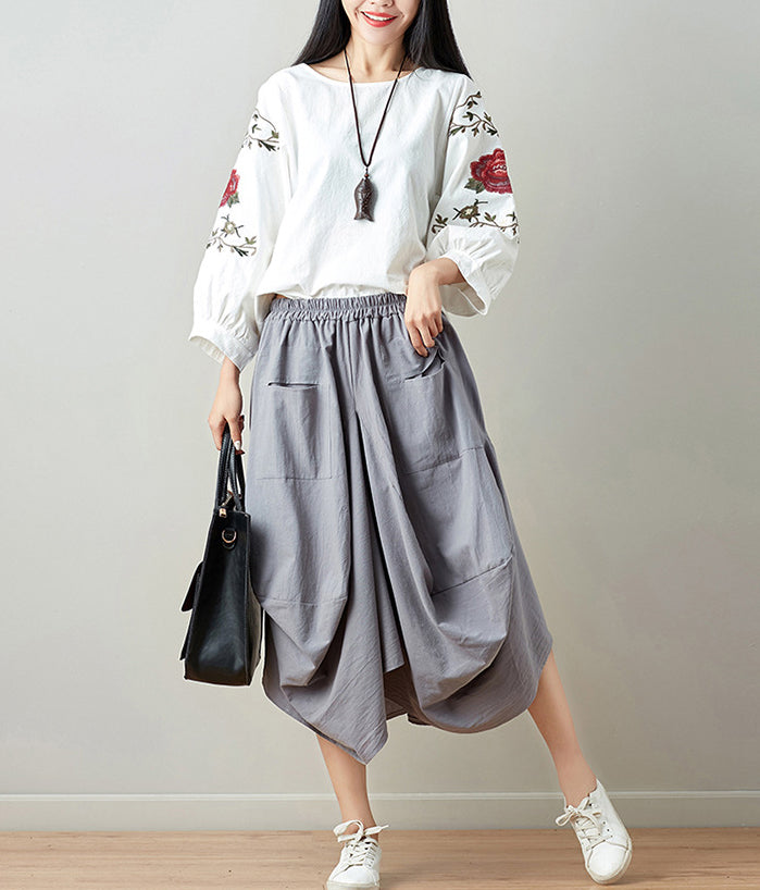 Women Mid-Rise Flared Trousers