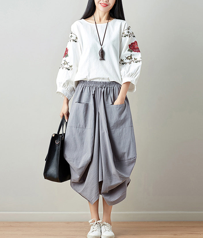 Women Mid-Rise Flared Trousers
