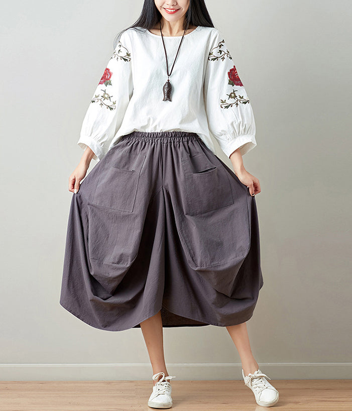 Women Mid-Rise Easy Wash Wide Leg Trousers