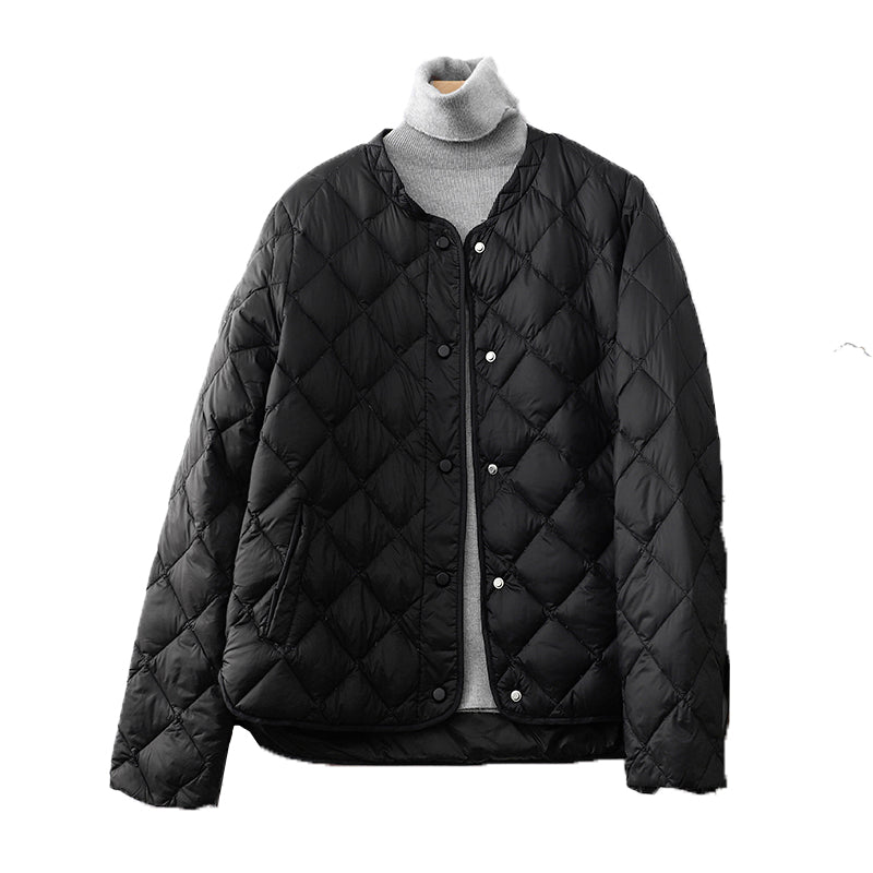 Women Self Design Mandarin Collar Puffer Jacket