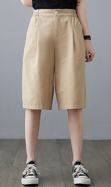 Women Loose Fit Mid-Rise Shorts