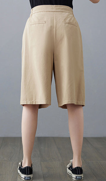 Women Loose Fit Mid-Rise Shorts