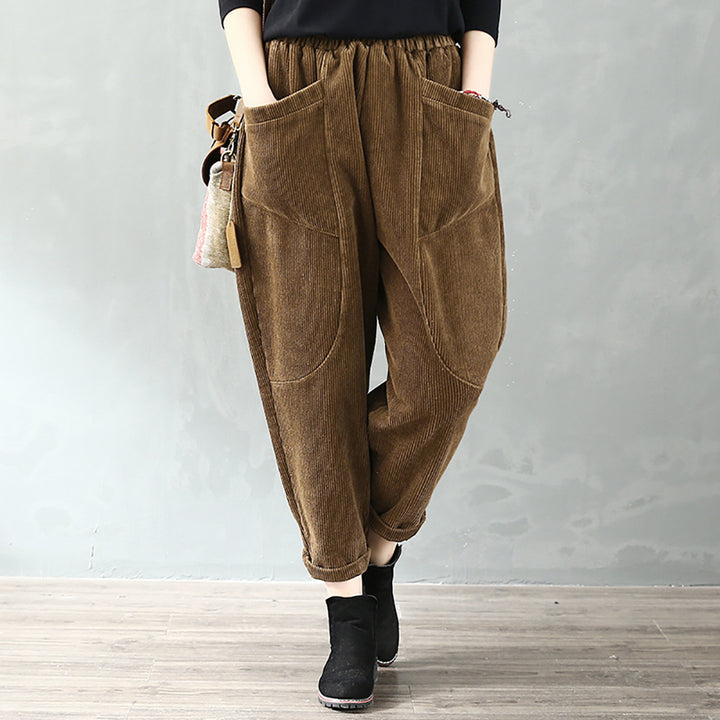 Women Mid-Rise Easy Wash Pleated Regular Trousers