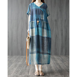 V-Neck Maxi Midi Dress