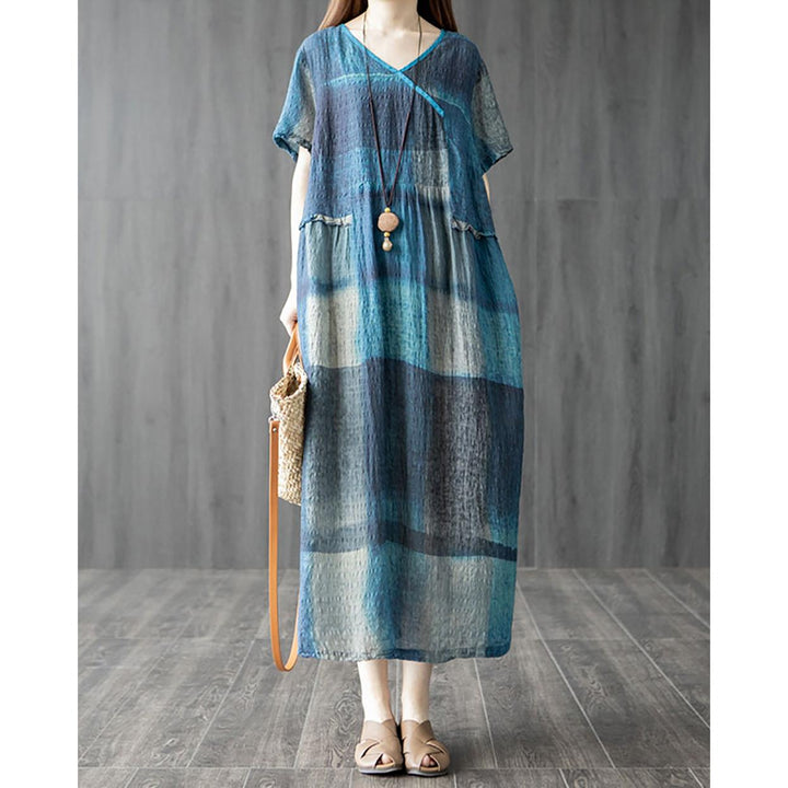 V-Neck Maxi Midi Dress