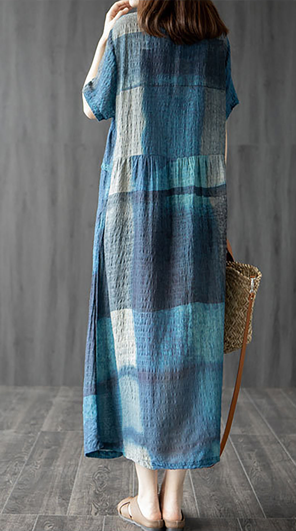 V-Neck Maxi Midi Dress