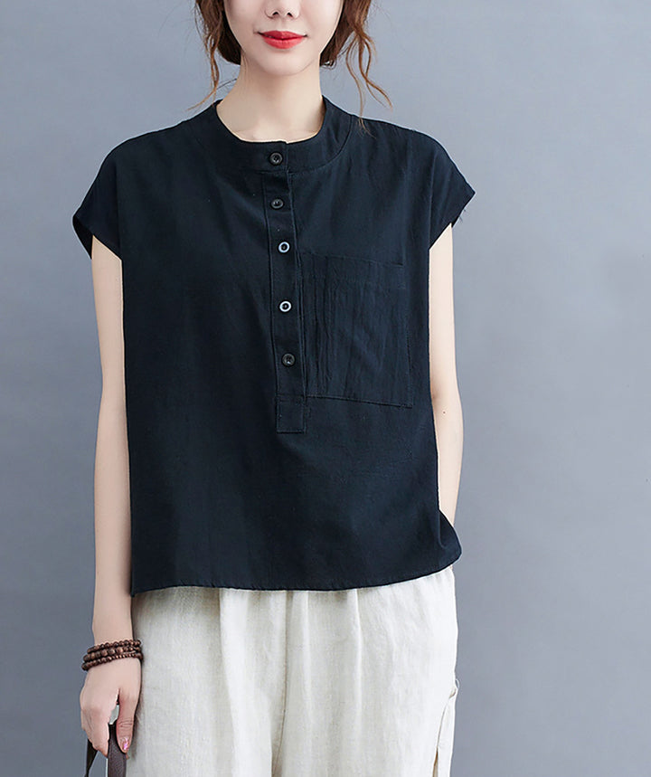 Women Cotton Short Sleeves Top