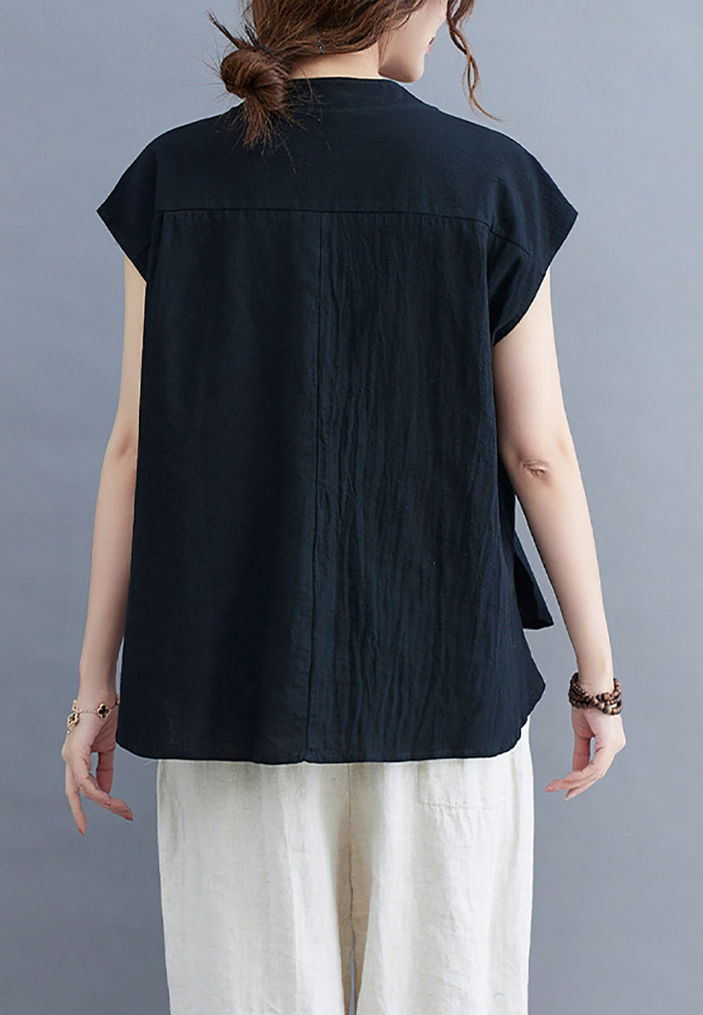 Women Cotton Short Sleeves Top
