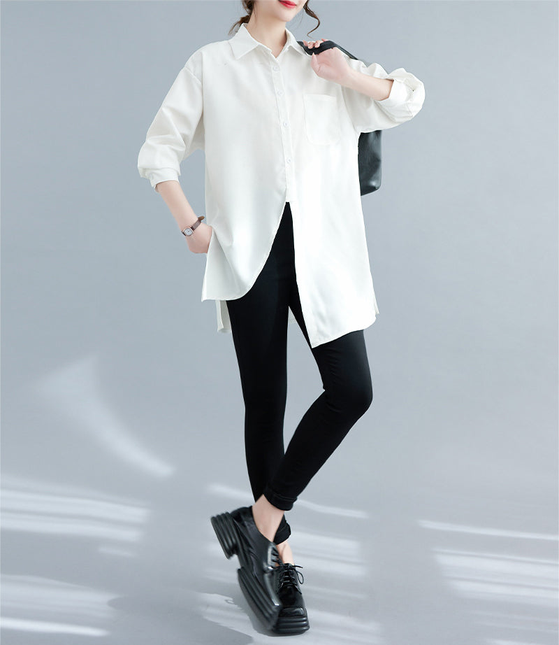 Solid Oversized Shirt