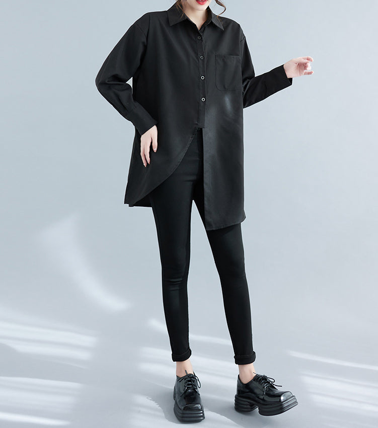 Solid Oversized Shirt