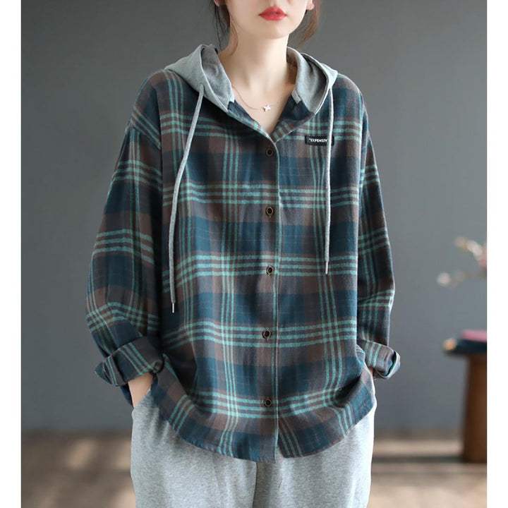 Women Checked Outdoor Tailored Jacket