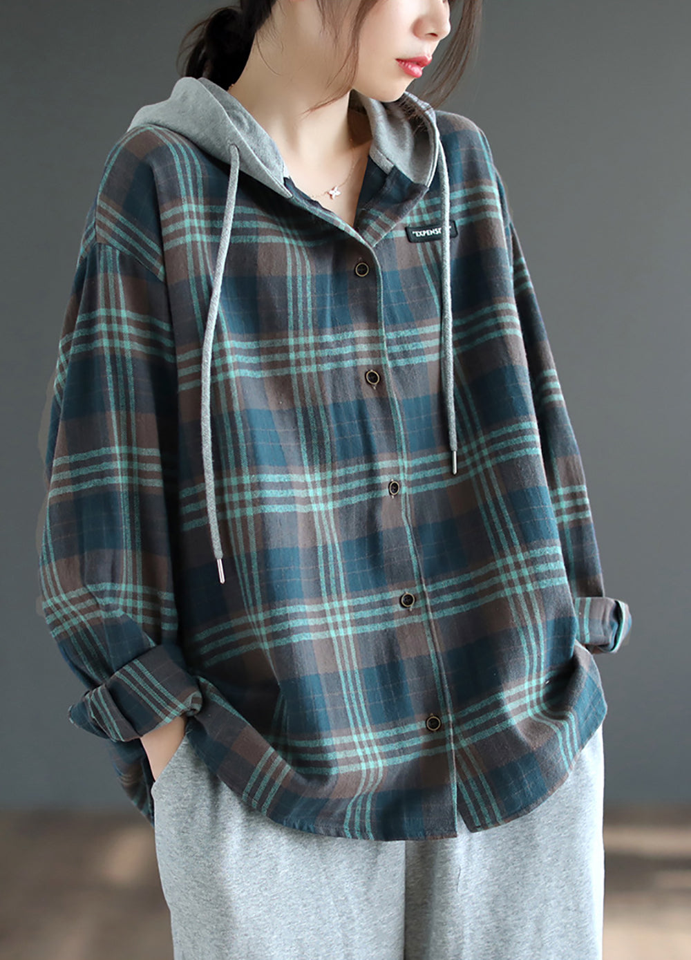 Women Checked Outdoor Tailored Jacket