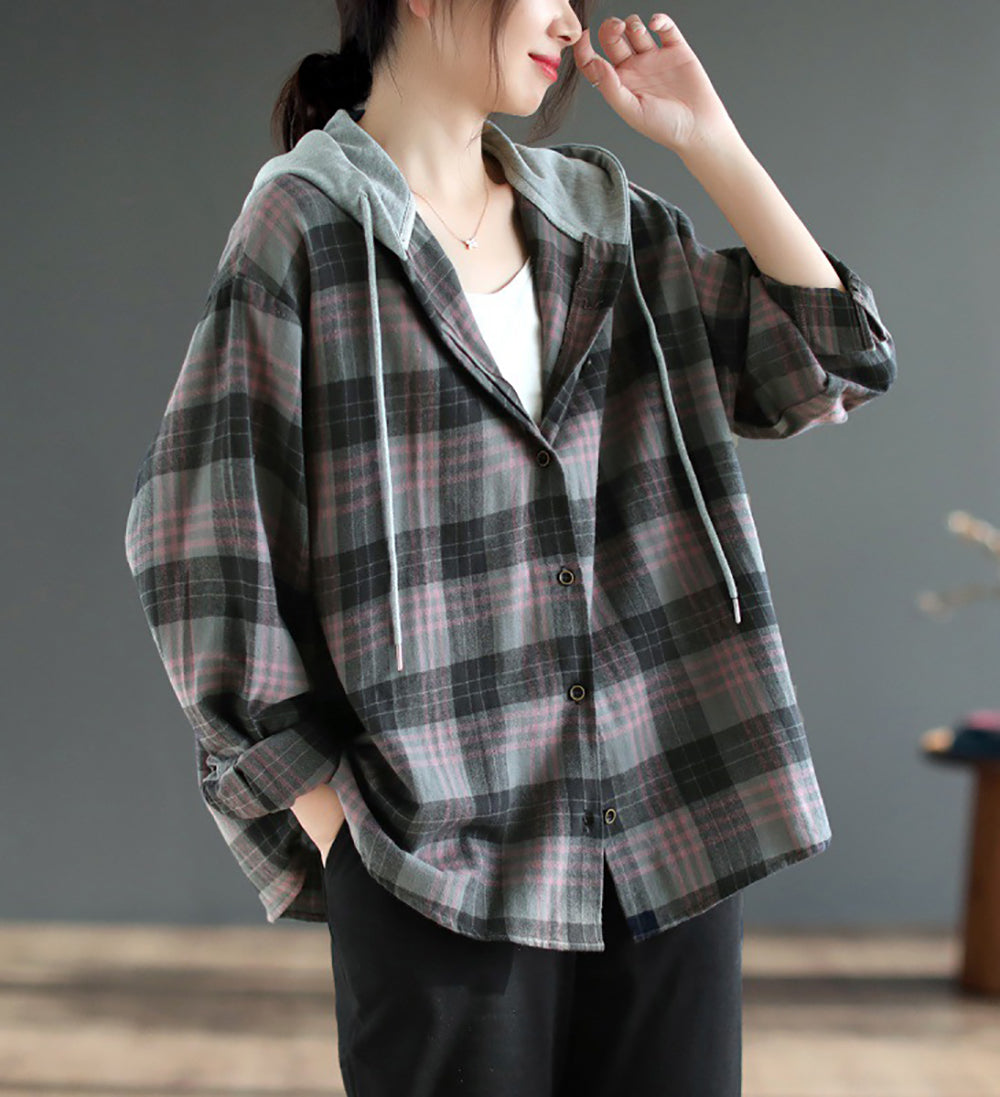 Women Checked Tailored Jacket