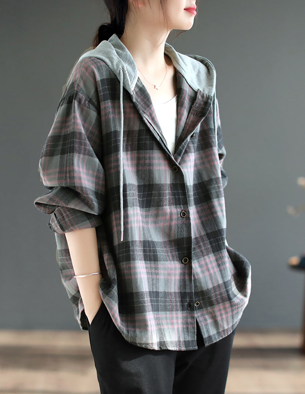 Women Checked Tailored Jacket