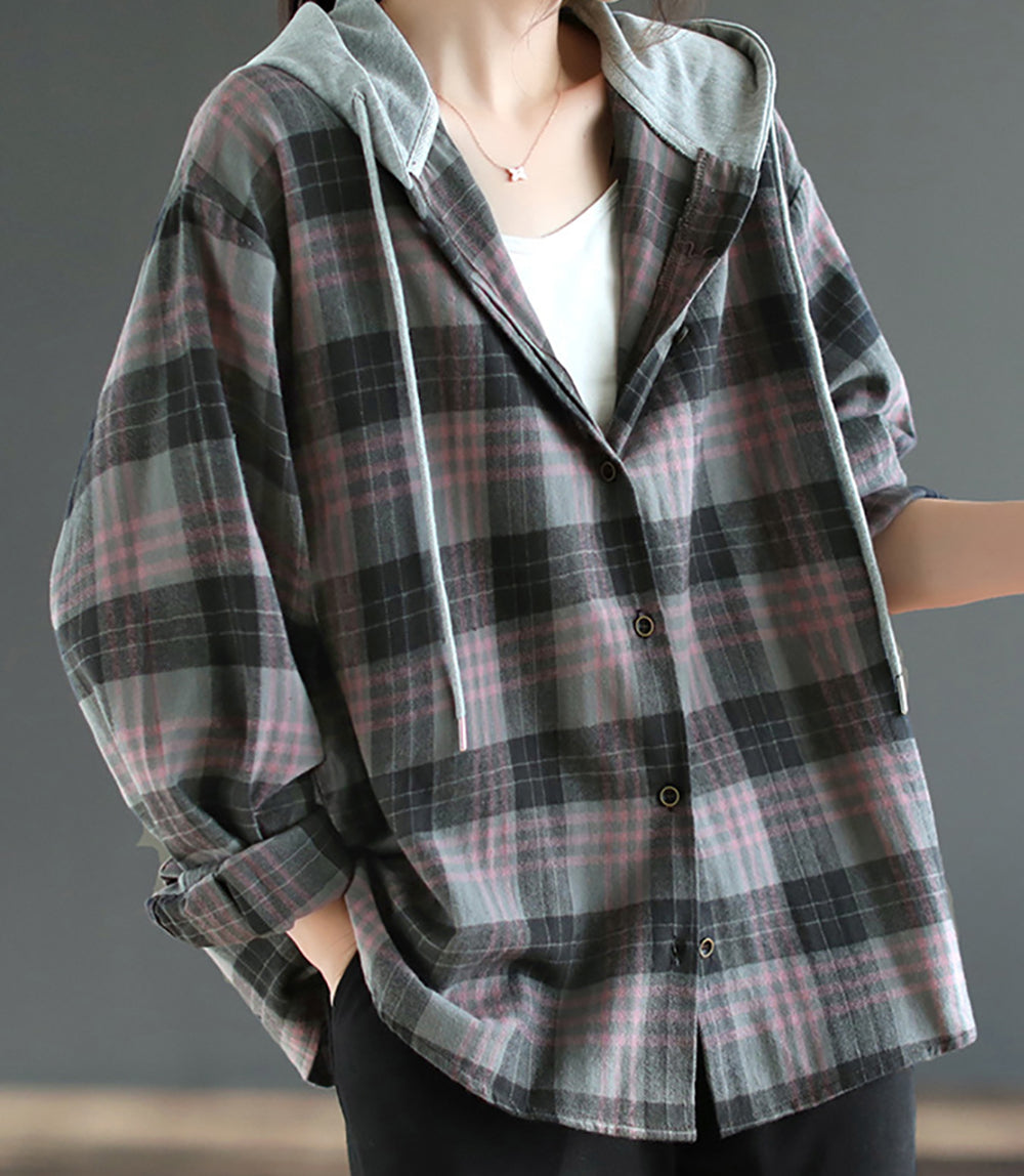 Women Checked Tailored Jacket