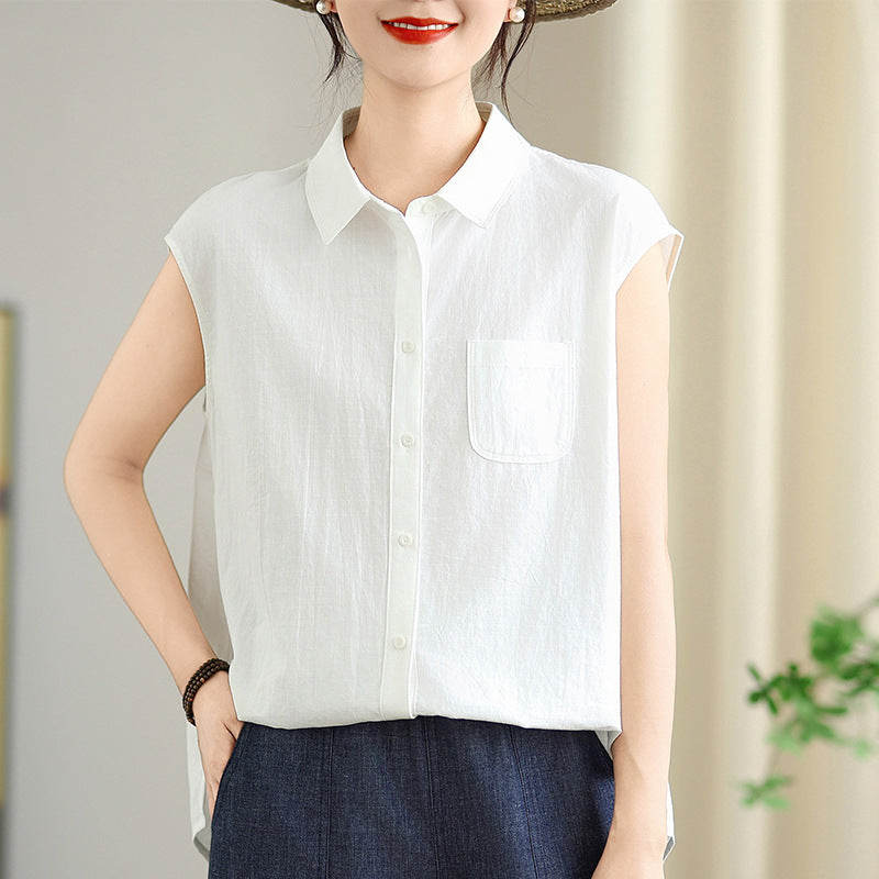 Women Solid Spread Collar Casual Shirt