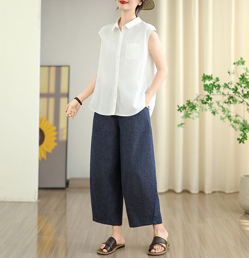 Women Solid Spread Collar Casual Shirt