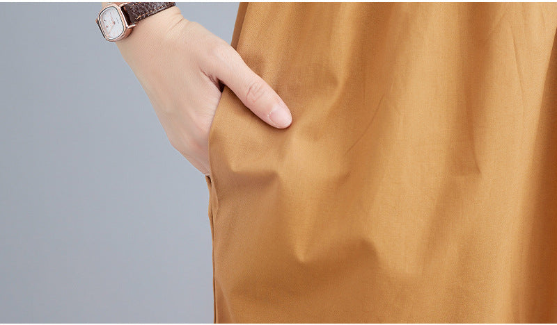 Shirt Collar A-Line Dress