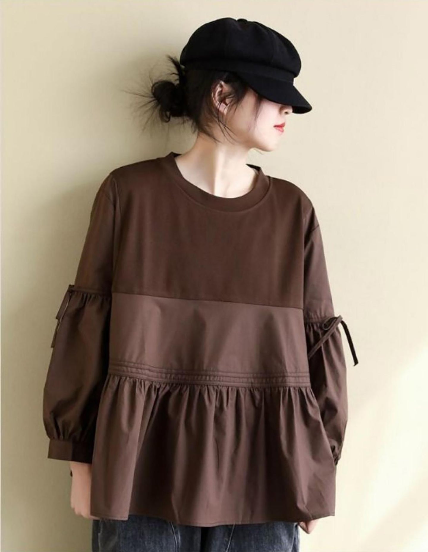 Women Solid Cotton Top