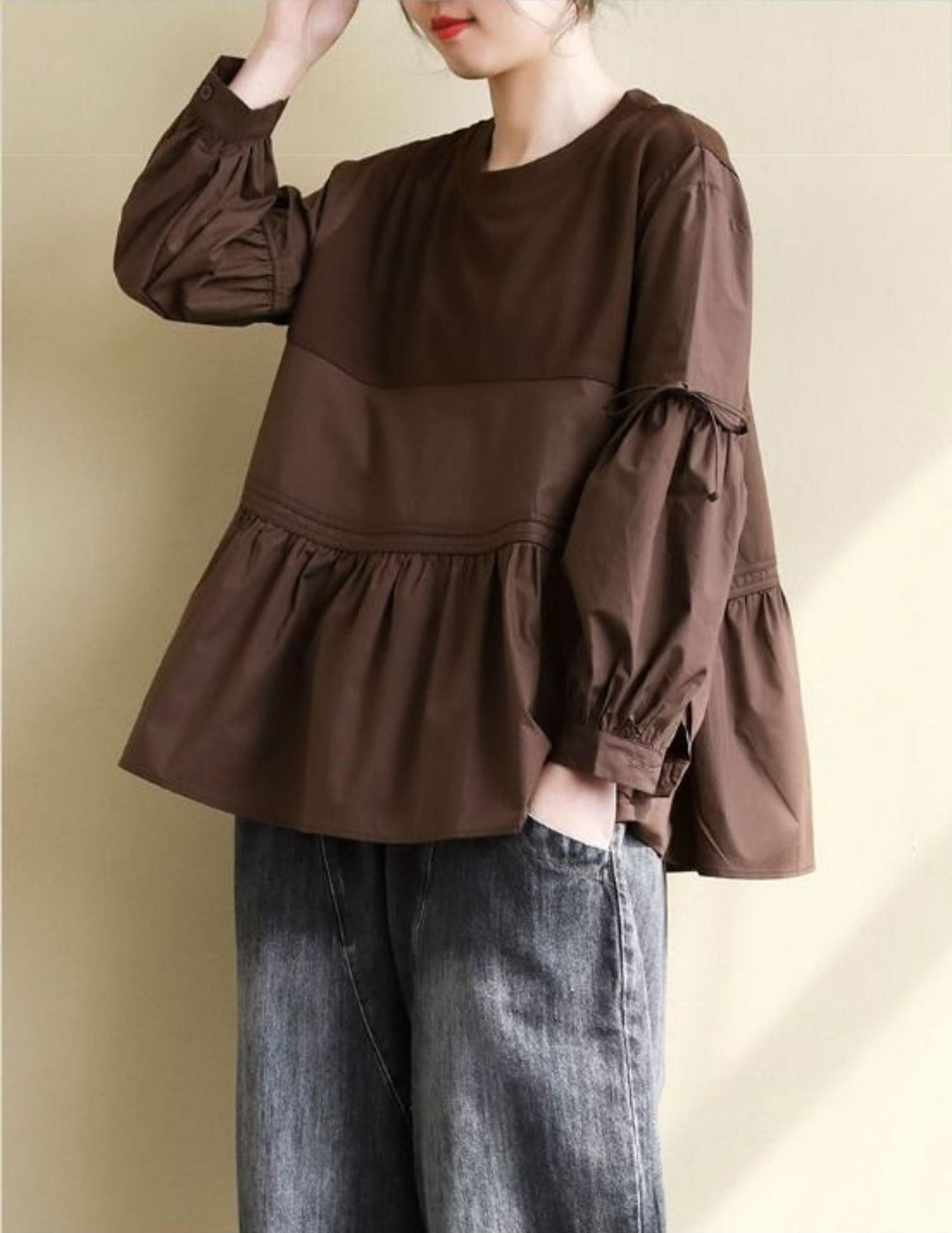 Women Solid Cotton Top