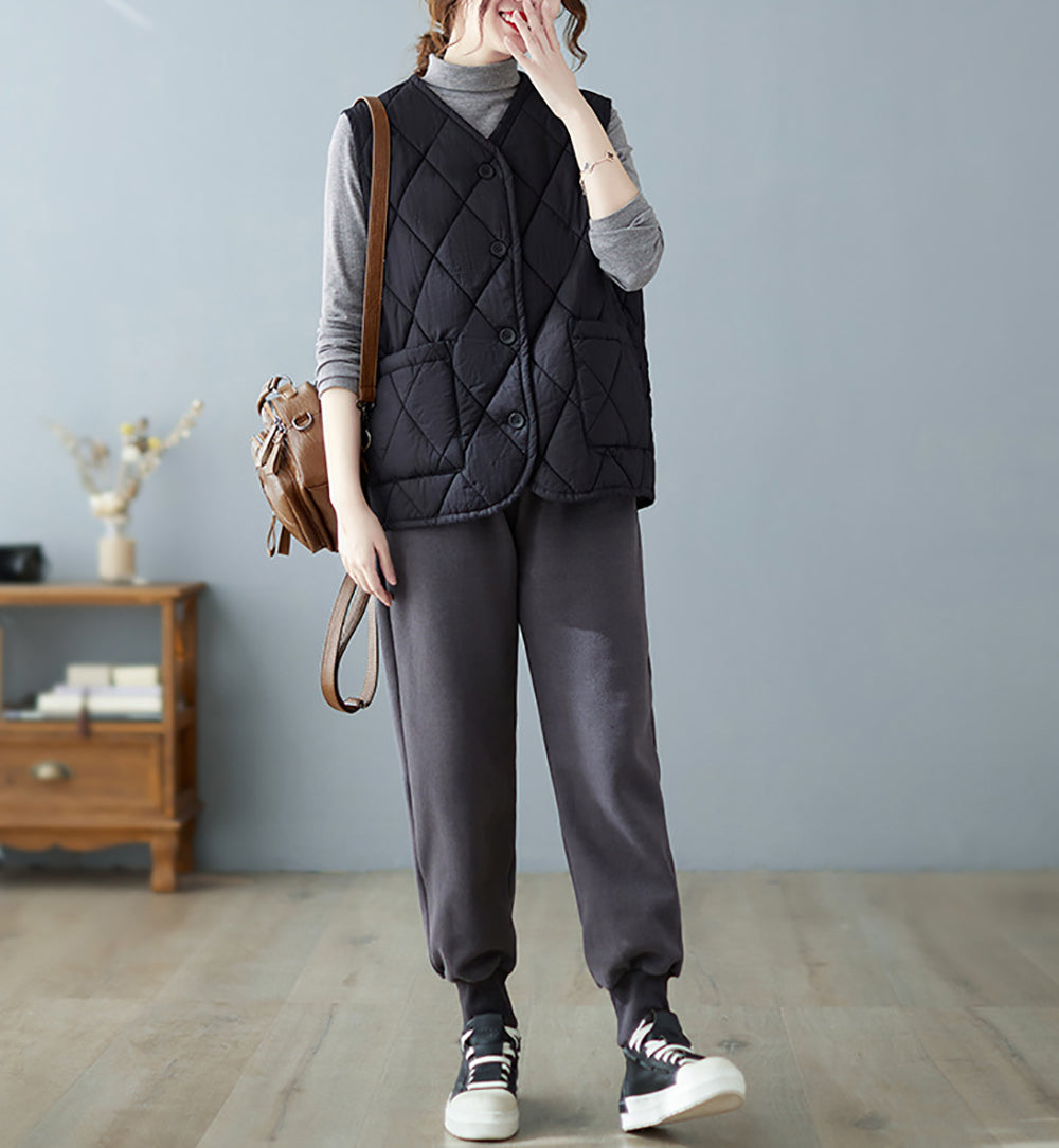Geometric Padded Jacket