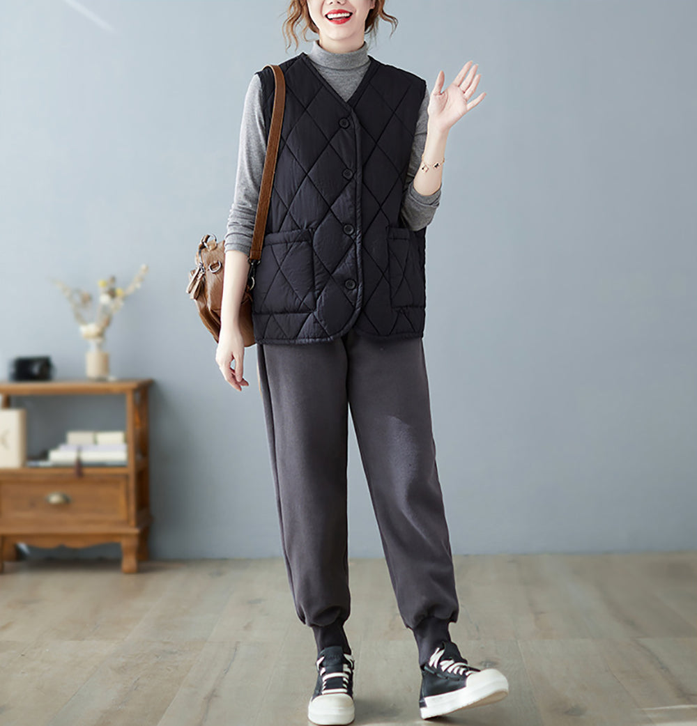 Geometric Padded Jacket