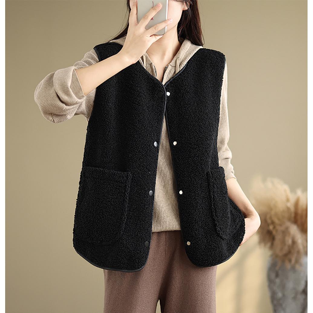 Black Sleeveless Over Coat