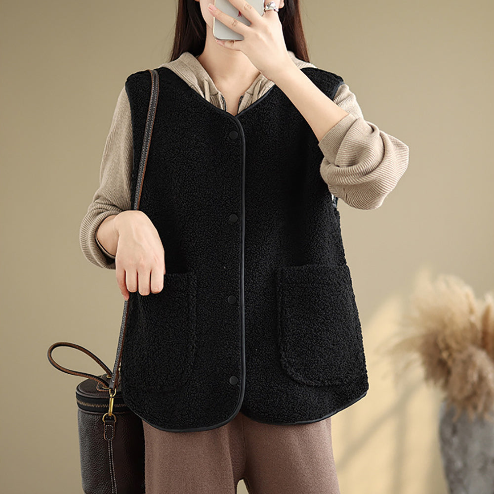 Black Sleeveless Over Coat
