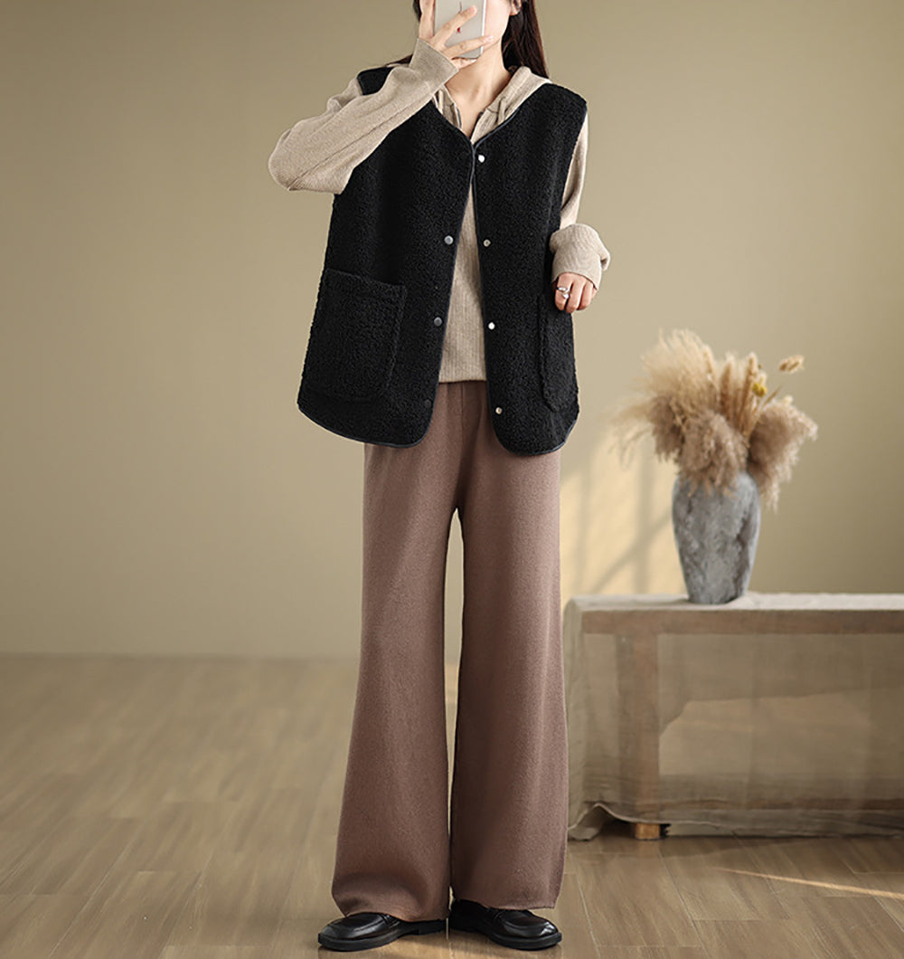 Black Sleeveless Over Coat