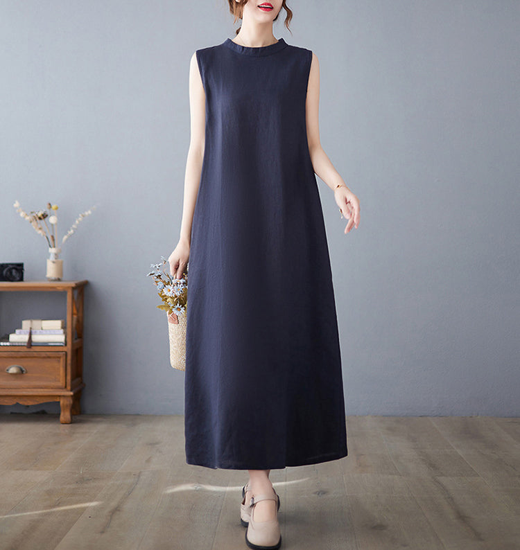 Georgette A-Line Midi Cotton Dress