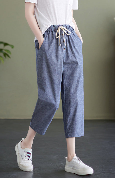 Women Relaxed Fit High-Rise Easy Wash Trousers
