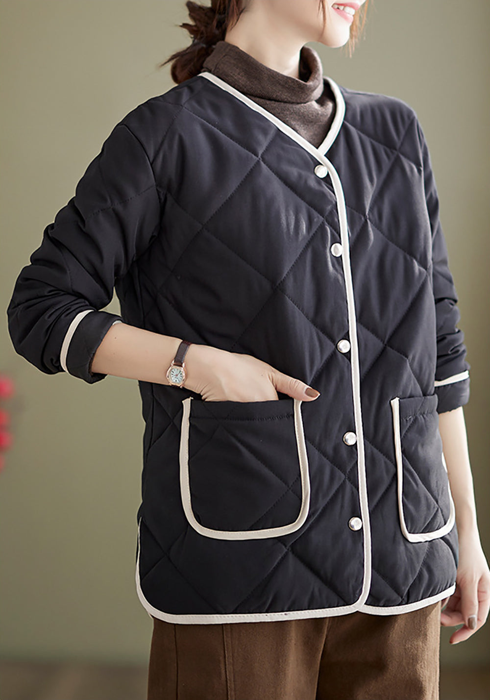 Women Regular Fit Single-Breasted Wrap Coats