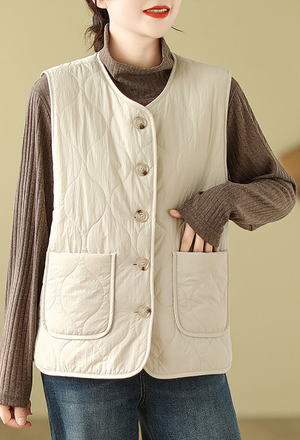 Sleeveless Pea Coat