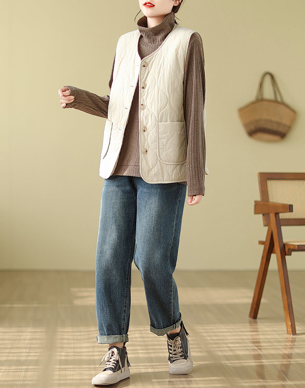 Sleeveless Pea Coat