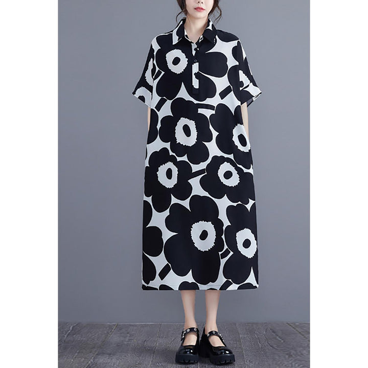 Print Scuba Maxi Midi Dress