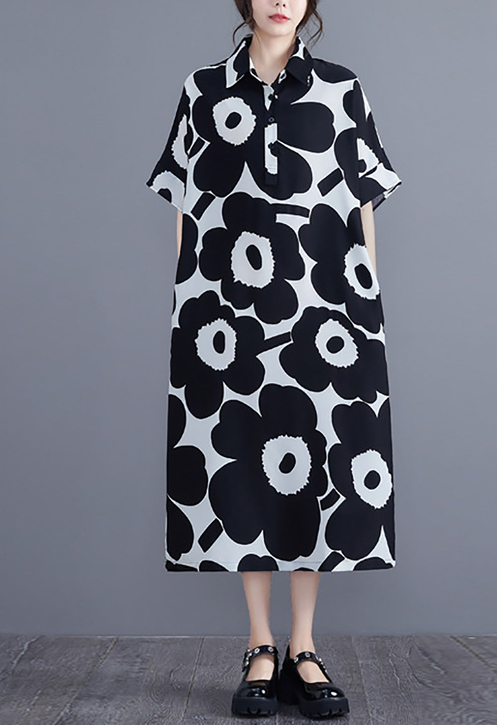 Print Scuba Maxi Midi Dress