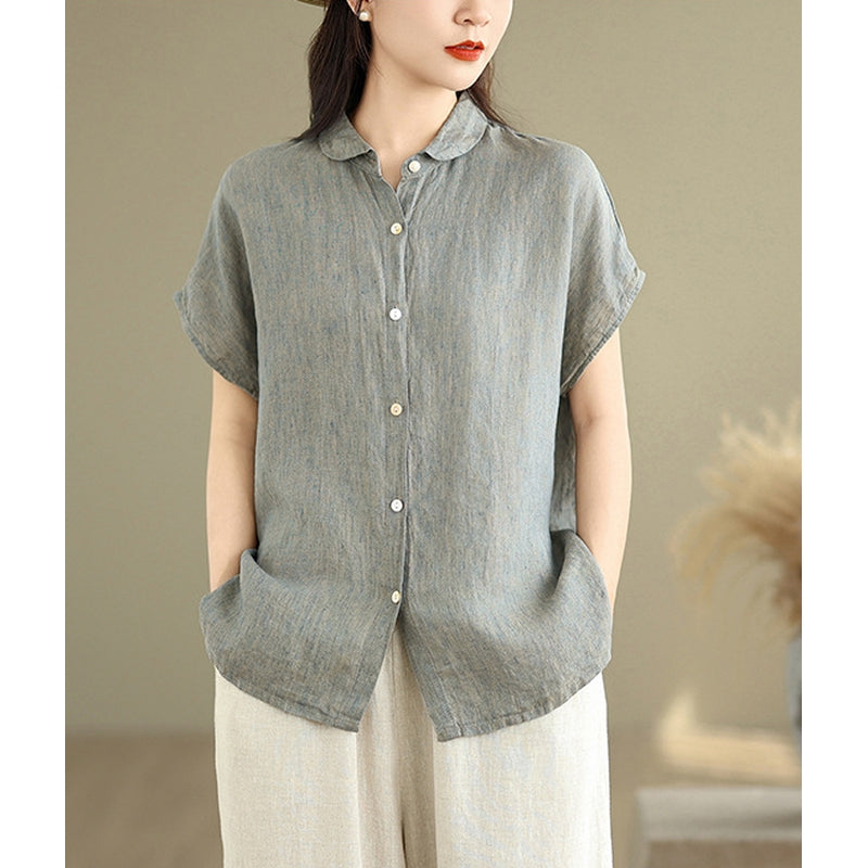 Stylecast X Revolte Women Relaxed Fit Solid Spread Collar Casual Shirt